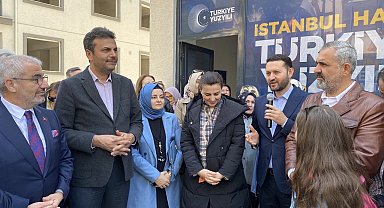 AK Parti İstanbul milletvekili adayları Durgut ve Aydın, Maltepe'de Cevizli İrtibat Bürosu açılışına katıldı