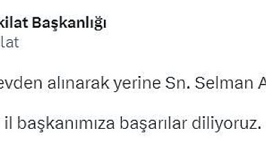AK Parti'den Ordu İl Başkanlığına yeni atama