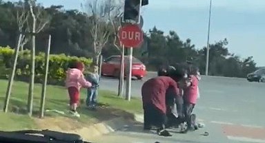 Arnavutköy'de dilencilerin bölge kavgası