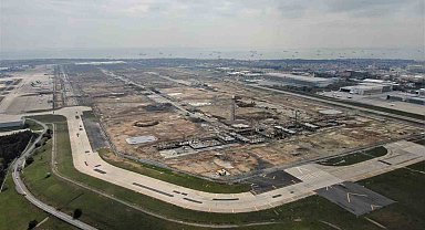 Atatürk Havalimanı Millet Bahçesi'ndeki çalışmalar havadan görüntülendi: Alan binlerce ağaçla kaplandı