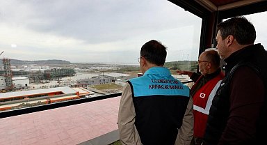 Bakan Dönmez, dev açılış öncesi Filyos'ta incelemede bulundu