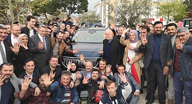 Bakan Varank'a Togg'un başkenti Gemlik'te sevgi seli