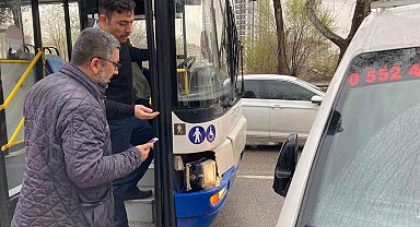 Başkent'te EGO otobüsünün şoförü trafikteki tartışmada aracı metrelerce sürükledi