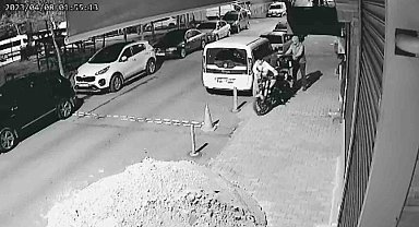 Bayrampaşa'da 100 bin lira değerindeki motosikleti böyle çaldılar