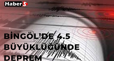 Bingöl’de 4.5 Büyüklüğünde Deprem 