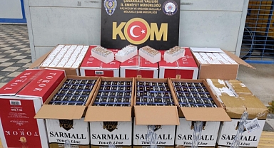  Çanakkale'de 221 Bin Makaron Ele Geçirildi   