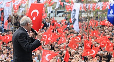 CHP Genel Başkanı Kılıçdaroğlu, Çatalca'da sığır süt yemi ve mazot dağıtımı törenine katıldı