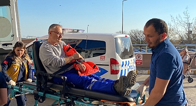 Çöp Kamyonundan Düşen Belediye İşçisi Yaralandı   