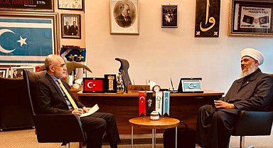 Cumhurbaşkanı Başdanışmanı Topçu, Irak Din Alimleri Konseyi Temsilcisi Mahmut'u kabul etti