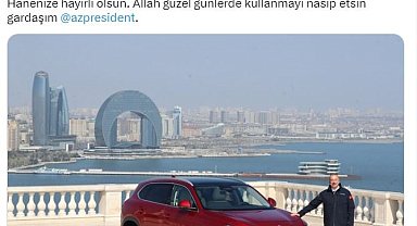 Cumhurbaşkanı Erdoğan: "Gardaşım Aliyev de Türkiye'nin gururu Togg'unu teslim aldı"