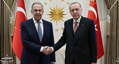 Cumhurbaşkanı Erdoğan, Rusya Dışişleri Bakanı Lavrov'u kabul etti