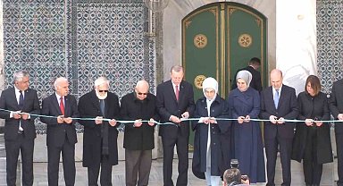 Cumhurbaşkanı Erdoğan, Topkapı Sarayı'nda restorasyonu tamamlanan alanların açılışını gerçekleştirdi