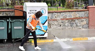 Esenyurt sokaklarında bayram temizliği