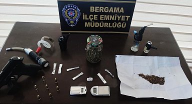 Evine operasyon düzenlenen uyuşturucu taciri tutuklandı