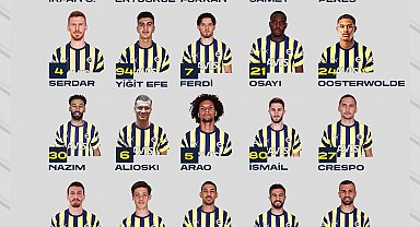 Fenerbahçe'nin Sivasspor maçı kamp kadrosu belli oldu
