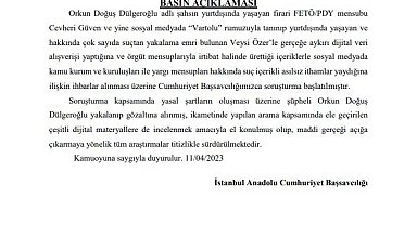 FETÖ İşbirliği Yapan Orkun Dülgeroğlu Tutuklandı