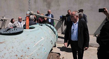 Gemlik Belediyesi'nde çiftçiye 300 tonluk sulama havuzu