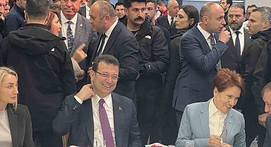 İmamoğlu ve Akşener, İstanbul'daki muhtarlar ile iftarda bir araya geldi