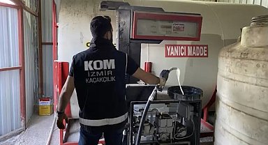 İzmir'de 44 ton kaçak akaryakıt ele geçirildi