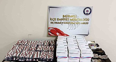 İzmir'de uyuşturucu operasyonu: Binlerce sentetik hap ele geçirildi