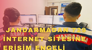   Jandarmadan 729 İnternet Sitesine Erişim Engeli   