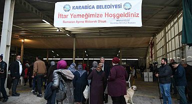 Karabiga Belediyesi 1500 kişilik iftar verdi