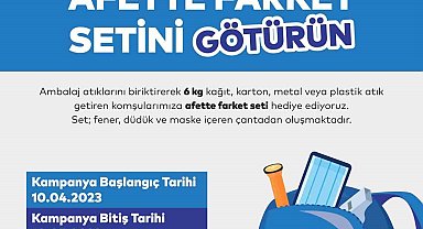 'Atığı Getirin, Afette Farket Setini Götürün' kampanyası
