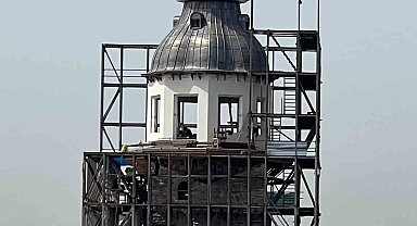 Kız Kulesi'nde çalışmalarda sona yaklaşıldı, kubbe ortaya çıktı