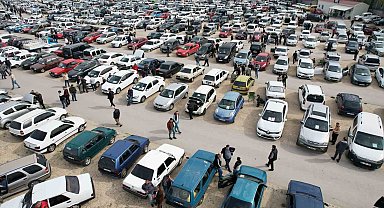Ramazan bayramı öncesi oto pazarına yoğun ilgi