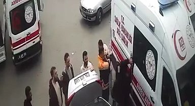 Sanayi sitesinde levyeli saldırı kamerada