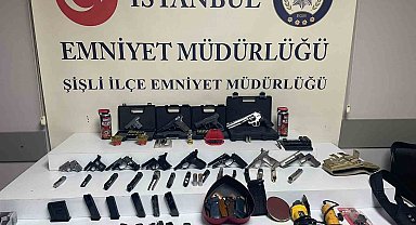 Şişli'de silah imalatı yapan şahıs yakalandı