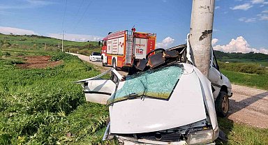 Susurluk'ta trafik kazası: 1 yaralı