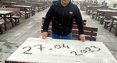 Uludağa Nisan Ayında Kar Yağdı