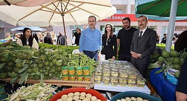 Urla caddeleri enginar bahçesine döndü