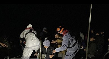 Yunan unsurlarınca ölüme terk edilen 39 kaçak göçmen kurtarıldı