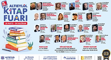 3. Altıeylül Kitap Fuarı kapılarını açıyor