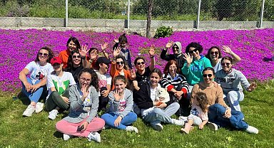 Aliağalı Yörükler güneşli havanın tadını Obapark'ta çıkardı