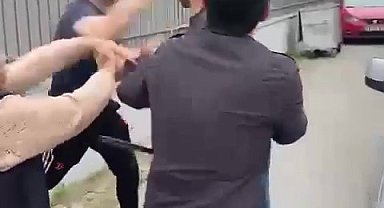 Ataşehir'de trafikte demir sopalı kavga kamerada