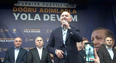 Bakan Soylu: "Dağları teröristlerden nasıl temizlediysek, Suriye'yi de Irak'ı da teröristlerden temizlemeyen namerttir"