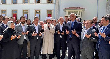 Bakan Soylu ve Bakan Ersoy restorasyonu tamamlanan Tevfikiye Camii'yi açtı