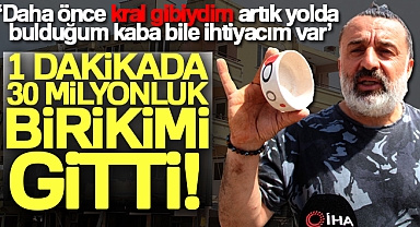 Bir dakikada 30 milyonluk birikimleri enkaz oldu