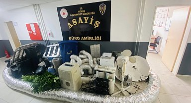 Bursa'da evini uyuşturucu serasına çeviren şüpheli gözaltına alındı