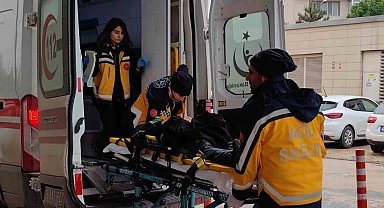 Çanak anten takarken ölümden döndü