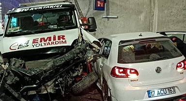 Çanakkale Tünelinde Kaza