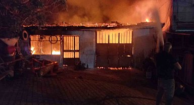 Çatalca'da tamirhanede yangın çıktı, 1 kişi yanarak öldü