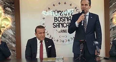 Fatih Erbakan, Bayrampaşa'da Bosna Sancak Derneği'ni ziyaret etti