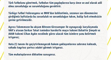 Fenerbahçe: "Hataya tahammülümüz yok"