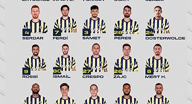 Fenerbahçe'nin, Giresunspor maçı kamp kadrosu belli oldu