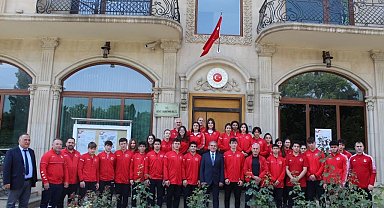 Gence Başkonsolosu Recep Öztop, milli judocuları ağırladı