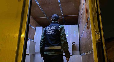 İstanbul'da kaçak tütün operasyonunda 3 milyon TL'lik malzeme geçirildi